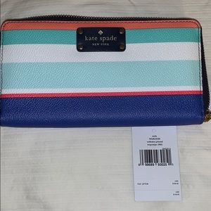 Kate Spade Wellesley Printef Tropcstrpe wallet